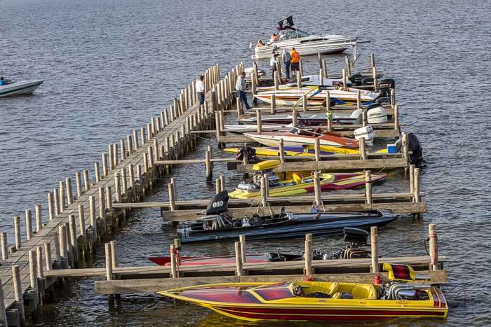 Race Boats at Pier